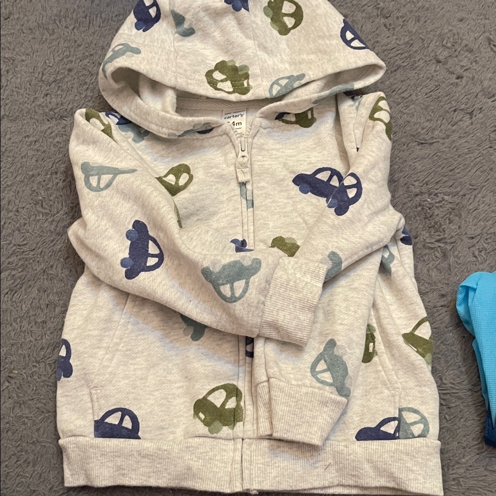 Carter’s Baby Car Print Zip Up Fleece - 24M